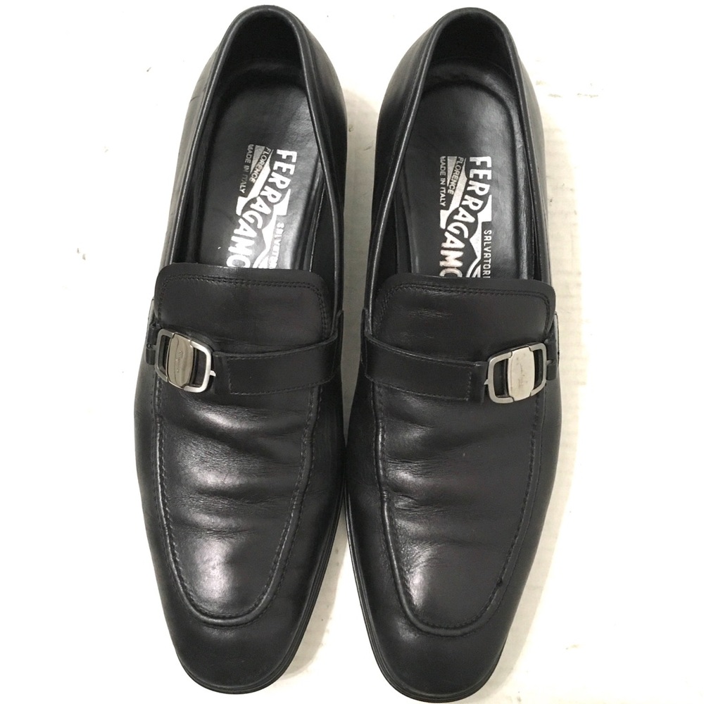 Salvatore Ferragamo Men’s Black Rain Lux Shoes